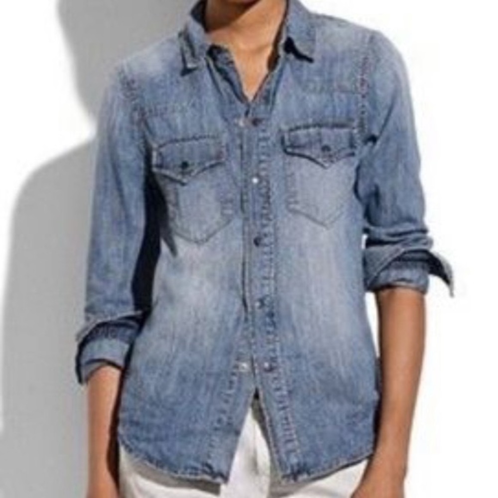 Madewell Chambray Western Shirt - Great Condition!